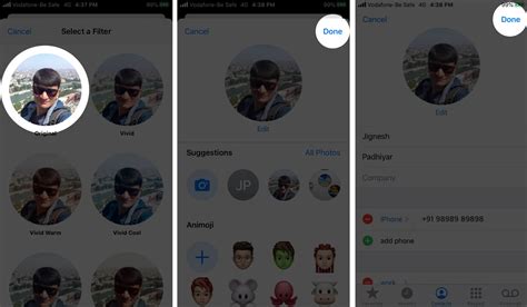 Comment obtenir une photo de contact en plein écran pour les appels