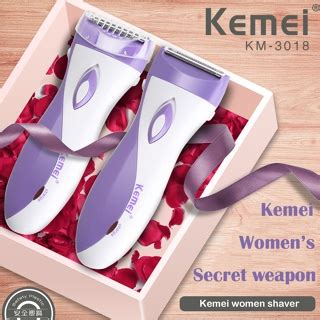 Kemei Waterproof Electric Epilator Women Shaver Bikini Underarm Body