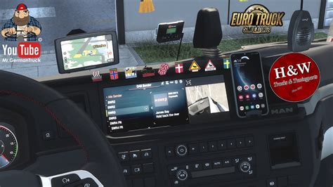 ETS2 V1 47 Radio GPS Addon For All SCS Trucks With GPS Display By