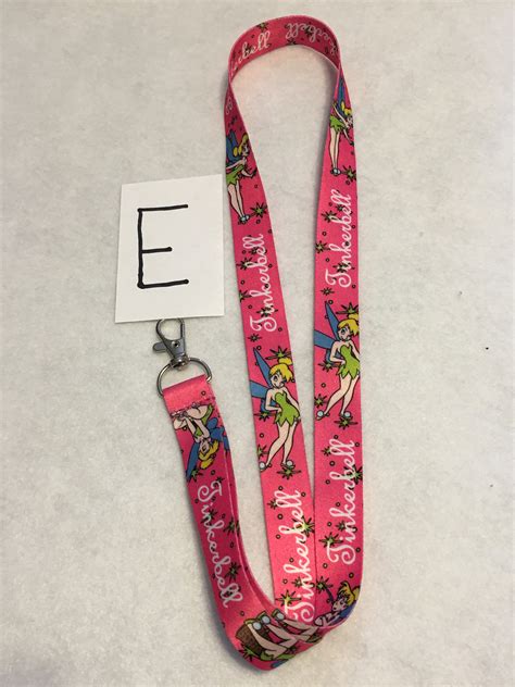 Peter Pan Tinker Bell Disney Lanyards Etsy