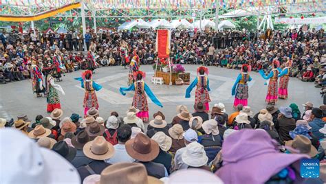 Folk Artists Stage Tibetan Opera Performance In Lhasa SW China S