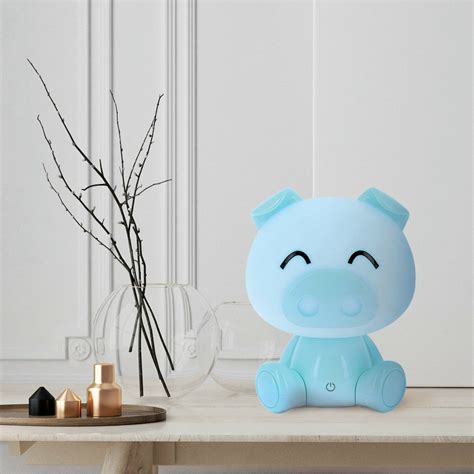 Lampe Veilleuse Edmond Bleu Salon Chambre Enfants Au Carrousel Dore