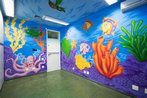 Under the Sea Mural | Sea murals, Mural, School painting