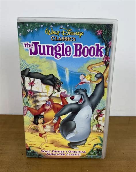 The Jungle Book Vhs Cassette Walt Disney Classics Vintage Retro