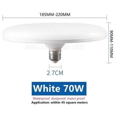 Ampoule E27 UFO 70W 220V Cold White Ampoule Led E27 220v Lampe Ufo