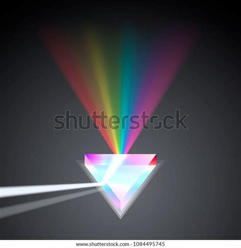 Glass Prism Spectral Rainbow Art Vector Stock Vector (Royalty Free ...