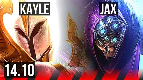 Kayle Vs Jax Top Legendary Kr Master Youtube