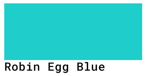 Robin Egg Blue Color Codes - The Hex, RGB and CMYK Values That You Need