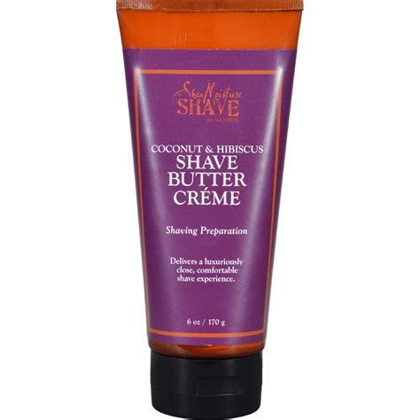 Shea Moisture Shave Cream For Women Coconut And Hibiscus 6 Ounce Beauty