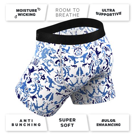 Blue Willow Ball Hammock® Pouch Underwear With Fly The Risqué Rorschach