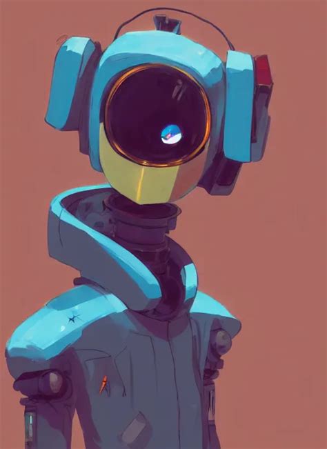 Canti Flcl A Robot With A Crt Tv Head And A Bomber Stable Diffusion