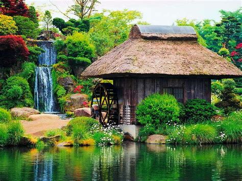 Natura Japonii a wśród niej młym - puzzle online