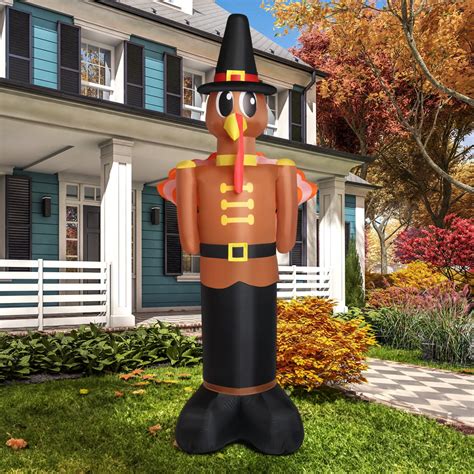 10ft Thanksgiving Inflatable Turkey Decoration,Inflatable Turkey with ...