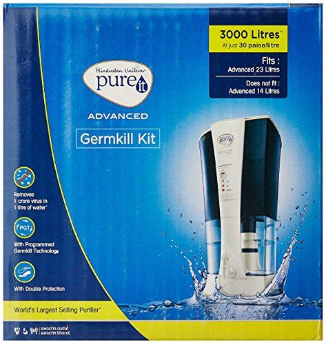 Hul Pureit Germkill Kit For Advanced 23 L Water Purifier 3000 L Capacity Sand Multicolour