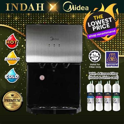 Midea Mild Alkaline Water Dispenser Hot Normal Cold J X With JAKIM