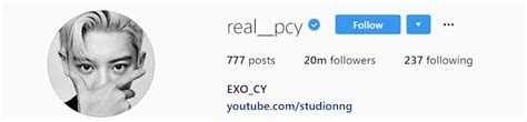 Chanyeol Becomes The First Male Idol To Reach 20 Million Followers On