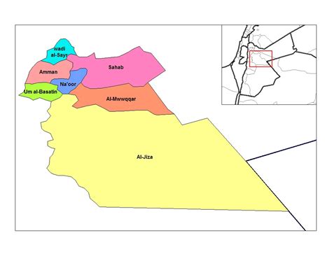 Amman Jordan Hotels Map