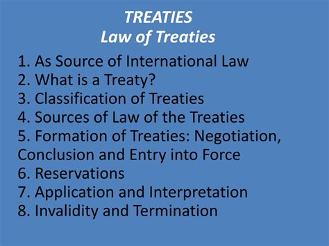 Ppt As Source Of International Law What Is A Treaty