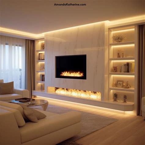 Tv Fireplace Wall Designs For Stylish Home Modern Media Wall With