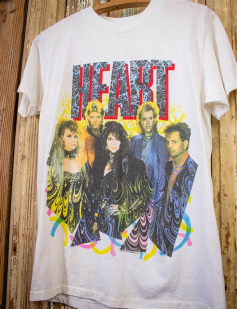 Vintage Heart World Tour Concert T Shirt 1985/86 White Medium – Black ...