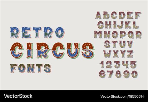 Circus Font Numbers