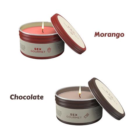 Kit Vela Hidratante Beijável Sex Gourmet A Sós Cosméticos para