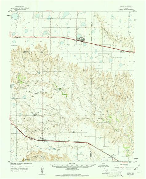 Groom Texas Usgs Old Topo Map Reprint X Tx Quad