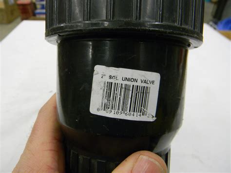 Norwesco Single Union Polypropylene Ball Valve Black Npt Psi C