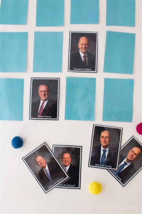 General Conference Activity Church Leaders Matching Game So Festive