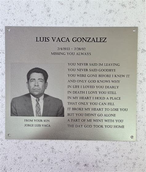 Custom Cemetery Plaque from $150 | Plaque Direct ️ Quick online order >>