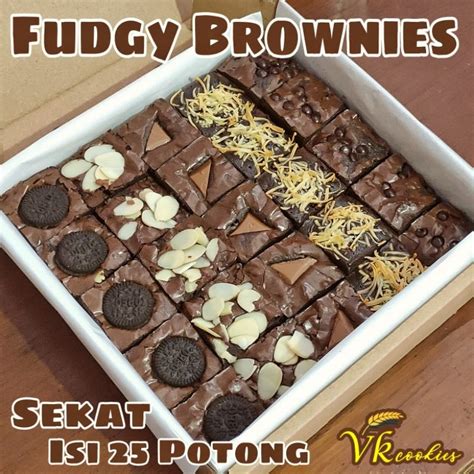 Jual Fudgy Brownies Sekat Dengan Tulisan Shopee Indonesia