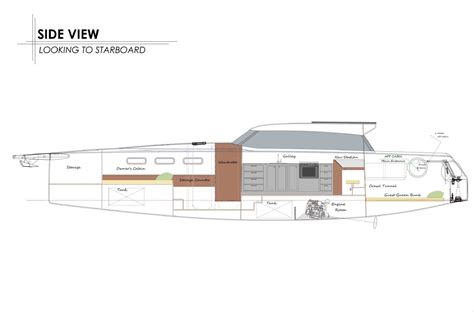 Interior Arrangement of Rapido 40 - Rapido Trimarans