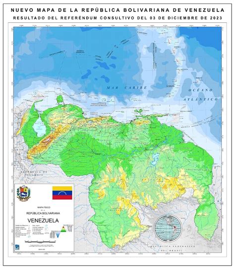 Maduro Presenta Nuevo Mapa De Venezuela Y Anexó Guayana Esequiba