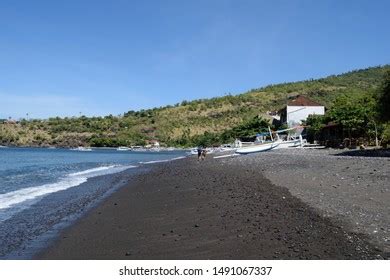 Black Volcanic Beaches Island Bali Stock Photo Shutterstock