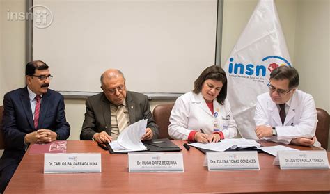 INSN SAN BORJA Y USMP FIRMAN CONVENIO PARA LA FORMACIÓN DE