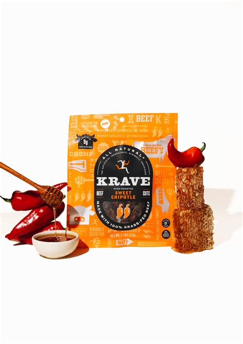 Krave Sweet Chipotle Meat Cuts Krave Jerky