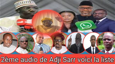 Urgent Mollah Morgun Sur Le Me Audio De Adji Sarr Voici La Liste