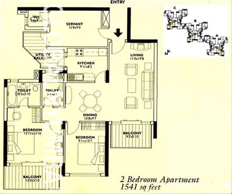 2 BHK Apartment Flat Central Park Golf Course Road Sector 42 Gurugram