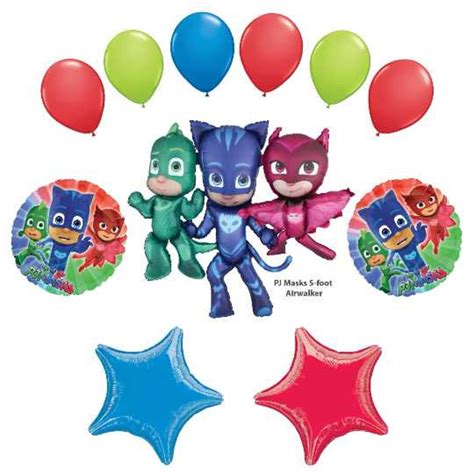 Pj Masks Airwalker Happy Birthday Balloon Party Supplies Decorations