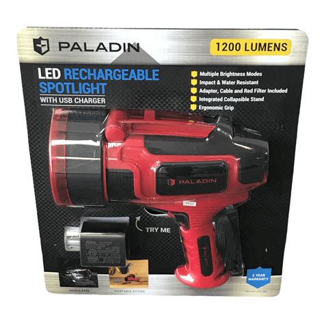 Paladin Rechargeable LED Spotlight 1200 Lumens Walmart