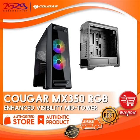 Cougar Mx Rgb Mid Tower Desktop Case Gaming Case Pc Case Computer