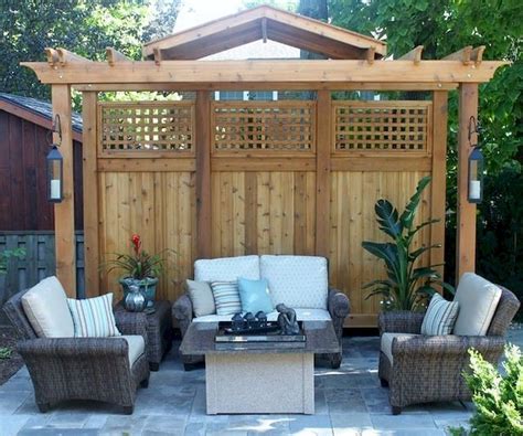 10+ Pergola Privacy Wall Ideas