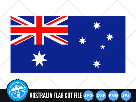 Australian Flag Svg Aus Flag Cut File Australia Day Svg By Ld