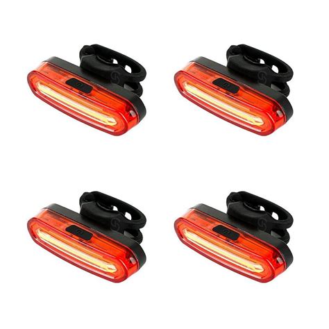 Kit Lanternas Bike Sinalizador Led Traseiro Cores Usb