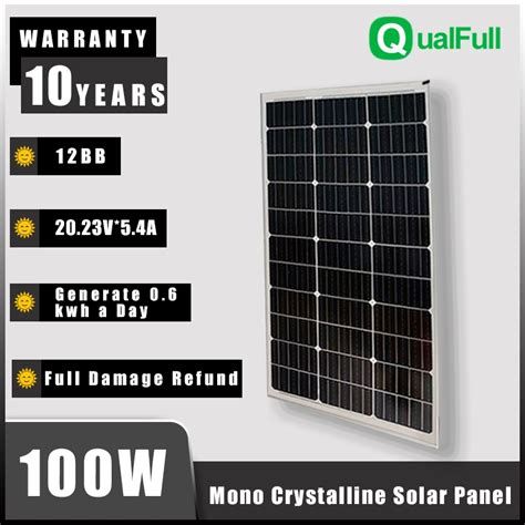 Jual Bb Panel Surya Wpmonocrystalline W Solar Panels Ip