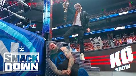 Logan Paul Attacks Kevin Owens Injured Hand Following Ko Show