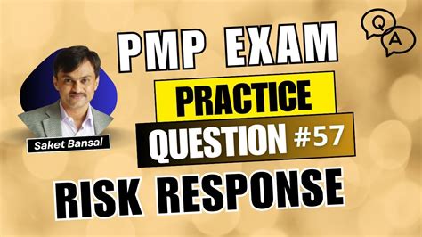 Pmp Exam Practice Question And Answer Risk Response Youtube