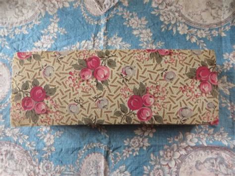 Ancienne Boite A Couture En Carton Et Tissu Decor Art Deco Eur