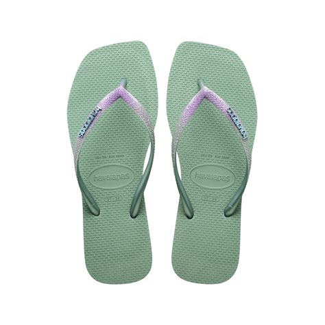 Havaianas Slim Square Glitter Flip Flops 方形系列拖鞋 哈瓦仕台灣官方網站 Havaianas