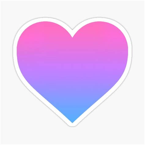 Minimalist Bisexual Pride Flag Pastel Gradient Hearts Subtle Bi Pride